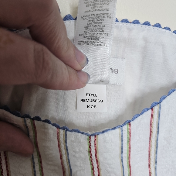 Liz Claiborne cotton striped dress size 12 - Picture 6 of 6